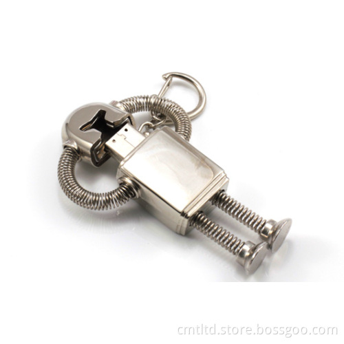 Metal Promotional Custom USB Flash Drive Robot Style Shape (MT014)